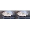 ONLI - Plafoniera Crux. Luce da soffitto o parete in vetro. 1 luce con attacco E27. Stile moderno semplice ed elegante. Design made in italy e garanzia italiana 24mesi. (diam. 30 cm) (Confezione da 2)