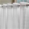 ABLUEN Tenda da doccia trasparente 182 cm 3D impermeabile EVA senza gancio o fodera 8G resistente modello bagno