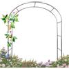 GUOGLZ Arco da Giardino per Piante Rampicanti in Acciaio Inox 240 Cm di Altezza - Arco per Rose Sostegno Archetto di Nozze(240cm x 180cm)