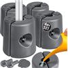 KESSER® Piedini per padiglione Set di 4 riempibili con acqua/sabbia 22 x 22 x 25 cm Pesi HDPE stabilità per padiglione