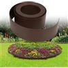 Randaco Bordo Giardino Flessibile Brown Garden Edging Lunghezza 25 m, Altezza 10 cm Bordi di prato Bordi di pavimentazione Percorsi di giardino