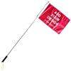 Bagetu Bandiera personalizzata Bandiera Bandiere personalizzate con asta telescopica in acciaio inox (stile 1, 50x75 cm)