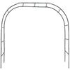 HUIKJI Arco da giardino, grande pergolato in metallo pergolato per matrimonio arco da giardino per varie piante rampicanti o cortile, prato, decorazione per feste di nozze