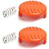 Daaxing Copertura per bobine per decespugliatore (2 molle + 2 tappi per bobina) per Black & Decker Reflex GLC3630L20-GB NST1810 ST4525, accessori per copertura bobina decespugliatore