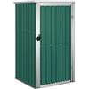 vidaXL Capanno per Attrezzi Verde 88x89x161 cm Acciaio Zincato