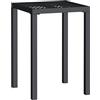 vidaXL Tavolo da Giardino Antracite 50x50x72 cm Acciaio