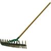 BRIXO Rastrello Sarchiatore Aeratore Doppio 32 Denti (11/21) con Manico