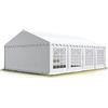 TOOLPORT Tendone per Feste 5x8 m PVC Bianco 100% Impermeabile Gazebo da Giardino Tendone da Esterno Tenda Party
