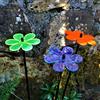 Sun Catcher Garden Decor SunCatcher Giardino Decor Ornamenti Margherita, Set di 3 Pali Incandescenti, 50cm Altezza Accessorio Cortile Esterno, Regalo per Giardiniere, Colour:red/blue/green (3) RB