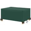 AXFZZRS Copertura per Mobili da Giardino,Oxford 420D per Coperture per Arredo Esterno,Copri Tavolo per Esterno Telo Antivento,Anti-vento, Anti-UV,per tavolo da patio rettangolare (190x120x90cm,verde)