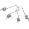 Beaupretty Set di 2 Molle di Torsione per Coperchio Secchio della Spazzatura in Acciaio Inox, Resistente e Compatibile per Uso Domestico e Ufficio, Colore Argento