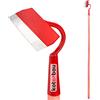 KOTARBAU® Zappa Rettangolare 140 x 55 mm con Manico 113 cm, Zappa da Giardino per Pianta e Erbacce, Attrezzo da Giardino per Trapianto e Sarchiatura, Rosso