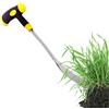 Generic Strumento manuale per rimuovere le erbe, strumento in metallo per strappare l' con manico ergonomico | Rastrello diserbante ad alta resistenza con manico ergonomico e da giardino coppia