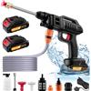 LTPAG Rondella ad alta pressione, 21 V, 60 bar, idropulitrice portatile ad alta pressione, con ugello 3 in 1, 2 batterie, tubo da 5 m, idropulitrice portatile per auto, terrazze, giardino, recinzioni
