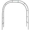 RNCOZE Arco da giardino per piante rampicanti, in ferro nero, supporto per archi nuziali, per cortile, prato, patio, cortile