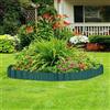 CARMOTTER Bordo per prato, recinzione per aiuole da giardino, impermeabile, elastico, per aiuole, impedisce la crescita eccessiva dell'erba (15 cm x 9 m)