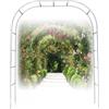 NEPHRA Arco Da Giardino per Rose Rampicanti Acciaio Inossidabile, Larghezza 150-350 cm, Wedding Arch/Arco Decorativo, per Piante Rampicanti, Decorazioni Da Giardino(25mm with base,W 2.4M x H 2.4 M)