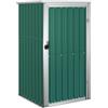 vidaXL Capanno per Attrezzi Verde 88x89x161 cm in Acciaio Zincato