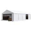 TOOLPORT Tendone deposito 5x10 m PVC 750 N Bianco Tenda capannone Telaio perimetrale e Rinforzo del Tetto
