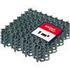 Kadax Lawn Grille fatta di plastica, 50x50 cm, 1 m˛, griglia di protezione da prato, nidovi prato con luoghi ancoraggio, piastre paddock, pannelli della griglia (verde, quadrato, 4 pezzi)