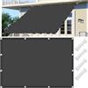 GOUBAN Tenda da Sole Rettangolare 180 x 200 cm Protezione Raggi UV Vela Tenda, Rettangolare Impermeabile con Occhielli, 185Ggsm Oxford, per Esterno Terrazza Giardino, Grigio Scuro