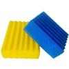 kychenBase CBF-200A / CBF-200T / CBF-200U / MBF-200 Spugne Filtro Laghetto - Ricambio Materiale Filtrante, Spugne in Schiuma Filtrante per Laghetto (1 x Blu Grossolana, 1 x Gialla Fine)
