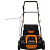 T-Mech Aspiratore elettrico per erba artificiale Pulitore Spazzatrice di foglie e rami Autonomo con cavo da 12metri 50L sacco di raccolta 5 altezze regolabili 12,2 kg Leggero 3500RPM 1800W