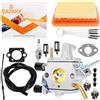 QAZAKY Carburatore per Stihl FS120 FS200 FS120R FS200R FS020 FS202 FS250 TS200 FS250R FS300 FS350 Trimmer Weedeater Bush Cutter Carb