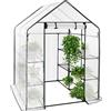 WOLTU Serra da Giardino PE, con Porta, Bianco, 143x143x195cm