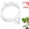 Topbashgo Giardino Piante Clip di Supporto, Supporto per Piante, Clip per Piante da Giardino, Plastica Garden Plant Flower Clip, Clip per Innesti Giardinaggio, Pomodoro Verdure Clip (100, Bianco)