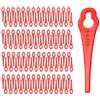 Chuancheng 100 lame in plastica per tagliabordi Güde RT250/18 RT Cordless Erba Trimmer Decespugliatore 5 mm x 10 mm