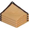 SDLLG Rete ombreggiante per esterni, con occhielli, 90% tasso di ombreggiatura in HDPE giallo B, 2,5 x 3 m, rete di protezione dai raggi UV, permeabile all'aria, rinfrescante, balcone, giardino, rete