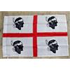 bandiera Sarda 4 Quattro Mori Bianca Sardegna 90x60 Polyester Flag sbendata