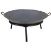 Koopmann Braciere in ghisa con supporto a 3 gambe Ø 60 cm, braciere da giardino, terrazzo, con 2 manici, stabile, resistente e durevole