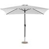 IFUORICASA Ombrellone Palm Beach, Antracite, 3 x 2 m, Quadrato