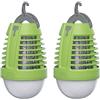 NITYAM - Lampada elettrica a LED anti-zanzare da esterno 2 in 1, lampadina LED 5 W, attacco E27, IP44, con luce UV - Eliminazione di insetti (Confezione da 2)