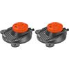 Gardena Irrigatore circolare a 6 testine Classic Boogie: 6 diverse forme - cerchio, semicerchio, quadrato, rettangolo, ellisse, puntiforme (2073-20) (Confezione da 2)
