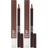 3INA MAKEUP - Vegan - Cruelty Free - The Eye Pencil 575 - Marrone - Formula a lunga durata - Altamente pigmentata - Texture cremosa - Matita occhi con miscelatore - Facile da sfumare - Finitura opaca