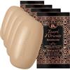 Tesori d'Oriente - Sapone Solido Hammam, Saponetta Aromatica, Fragranza Fruttata, 125gr (Confezione da 4)