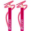 GLAM UP Glam'Up Paris - Matita per trucco labbra e occhi, eyeliner e lip liner, lunga tenuta, consistenza ruvida, colore intenso, alta precisione, facile da applicare, n. 06, ultra rosa (Confezione da 2)