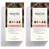 Phyto Color Kit 6 Biondo Scuro Colorazione Permanente senza Ammoniaca, 100% Copertura Capelli Bianchi (Confezione da 2)
