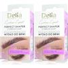 Delia Cosmetics - EYEBROW EXPERT - Sapone per Styling Sopracciglia - Cura e Idratazione - Qualsiasi Colore di Sopracciglia - Effetto Trasparente - Estratto di Ginseng - Set - 10ml (Confezione da 2)