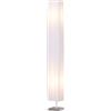 Lampada Da Terra Lampada Piantana Da Terra Design Moderna Salotto Tessuto 14×14×120cm Bianco