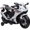 Moto Elettrica Per Bambini Con Licenza Honda, Batteria 6v Ricaricabile, Velocità 3km/h, Bianco