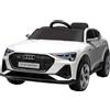 Auto Elettrica Per Bambini 3-5 Anni, Macchina 12v Con Telecomando E Luci Colorate, Velocità Fino A 8km/h, Bianco