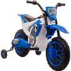 Moto Da Cross Elettrica Per Bambini Da 3-5 Anni, Moto Elettrica Per Bambini Con Batteria 12v Ricaricabile E Rotelline Rimovibili, 106.5x51.5x68cm, Blu