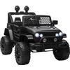 Macchina Elettrica Per Bambini 3-6 Anni Da 12v Con Telecomando, Fari E Clacson, 100x64.2x71 Cm, Nero