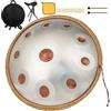 HAND-PAN 440 Hz Handpan Drum 10 Toni 22 Pollici Handpan Instrument Re Minore Handpan Music Percussione Armonica con Risonanza Confortevole Ideale per Principianti Sound Healing Meditazione