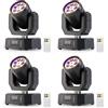 FODEXAZY 4PCS 30W Teste Mobili Luci Palcoscenico,Faretto LED RGBW Beam Moving Head con Telecomando,DMX512,Luce Discoteca Stroboscopio Palco Luce di Scena,Luci da Festa per DJ Party Club Bar Matrimonio
