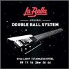 La Bella™ Strings »S946 DOUBLE BALL ELECTRIC GUITAR STRINGS« Corde per Chitarra Elettrica - Stainless Steel - Light: 009-046 Double Ball System